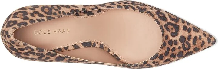 Cole Haan Mylah Heel Pump 75 Mm High Women's Heels Leopard Print Suede : 6.5 B - Medium, Leather - Image 2