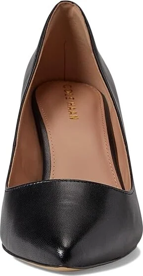 Cole Haan Mylah Heel Pump, 75mm Women's Shoes Black Leather : 10 B - Medium - Image 2