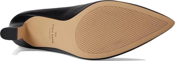Cole Haan Mylah Heel Pump, 75mm Women's Shoes Black Leather : 10 B - Medium - Image 3