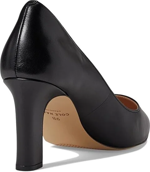 Cole Haan Mylah Heel Pump, 75mm Women's Shoes Black Leather : 10 B - Medium - Image 4