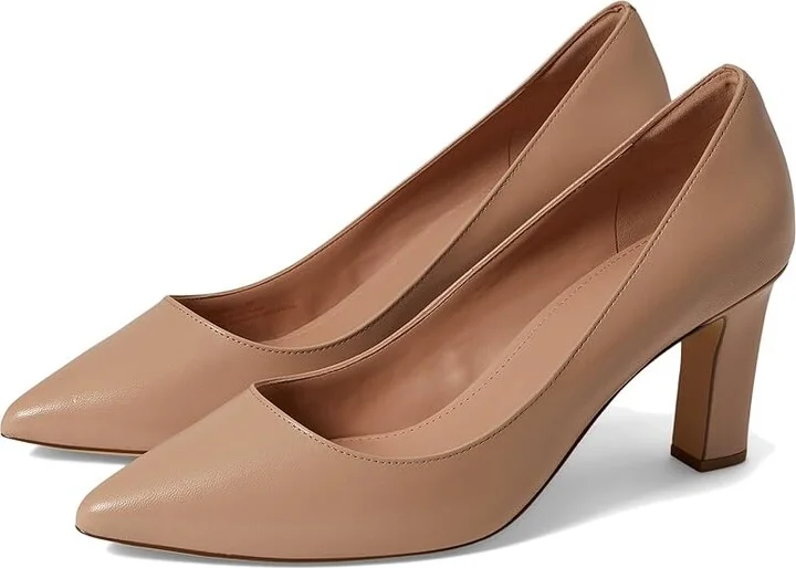 Cole Haan Mylah Heel Pump, 75mm Women's Shoes Brush Leather : 10 B - Medium