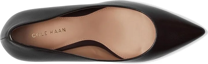 Cole Haan Mylah Heel Pump, 75mm Women's Shoes Dark Chocolate Leather : 9 B - Medium - Image 2