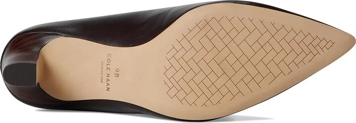 Cole Haan Mylah Heel Pump, 75mm Women's Shoes Dark Chocolate Leather : 9 B - Medium - Image 3
