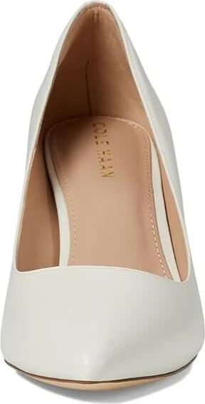 Cole Haan Mylah Heel Pump, 75mm Women's Shoes Ivory Leather : 8 B - Medium - Image 2