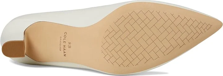 Cole Haan Mylah Heel Pump, 75mm Women's Shoes Ivory Leather : 8 B - Medium - Image 3