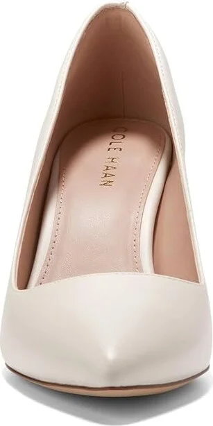 Cole Haan Mylah Heel Pump, 75mm Women's Shoes Ivory Leather : 8 B - Medium - Image 5