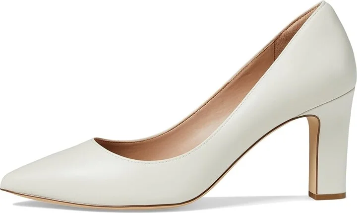 Cole Haan Mylah Heel Pump, 75mm Women's Shoes Ivory Leather : 8 B - Medium - Image 6