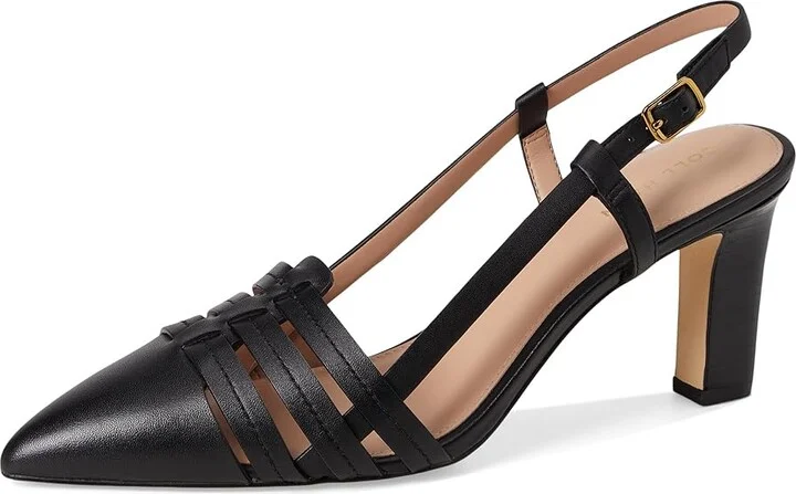 Cole Haan Mylah Huarache Slingback Pumps High Women's Heels Black Leather : 9.5 B - Medium - Image 5