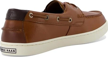 Cole Haan Nantucket Boat Shoe Men's Lace-up Boots Brit Tan/Ivory : 13 D - Medium - Image 4