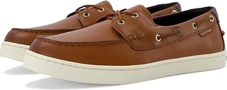 Cole Haan Nantucket Boat Shoe Men's Lace-up Boots Brit Tan/Ivory : 13 D - Medium