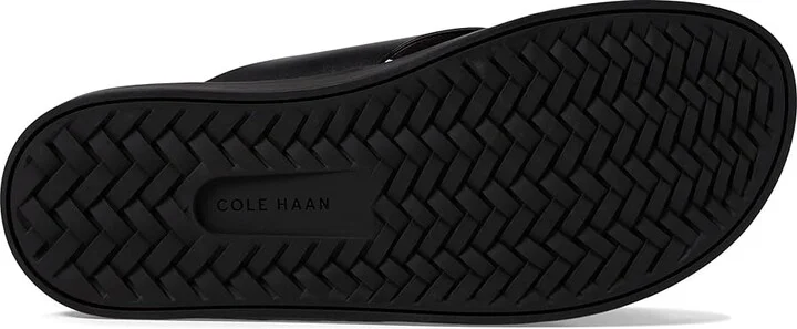 Cole Haan Nantucket Cross Strap Sandals Men's Sandals Black/Black : 13 D - Medium, Leather - Image 3