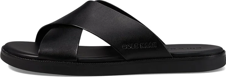 Cole Haan Nantucket Cross Strap Sandals Men's Sandals Black/Black : 13 D - Medium, Leather - Image 5