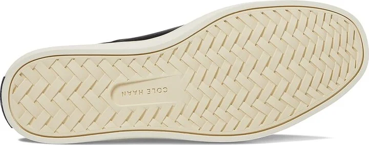 Cole Haan Nantucket Deck Slipon Men's Shoes Black/Ivory : 10.5 D - Medium, Leather/Rubber/Suede - Image 3