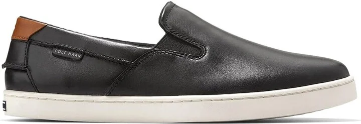 Cole Haan Nantucket Deck Slipon Men's Shoes Black/Ivory : 10.5 D - Medium, Leather/Rubber/Suede - Image 7