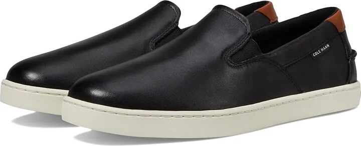 Cole Haan Nantucket Deck Slipon Men's Shoes Black/Ivory : 10.5 D - Medium, Leather/Rubber/Suede