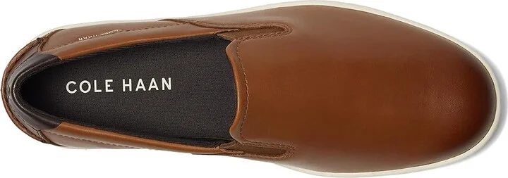 Cole Haan Nantucket Deck Slipon Men's Shoes British Tan/Ivory : 12 D - Medium, Leather/Rubber/Suede - Image 2