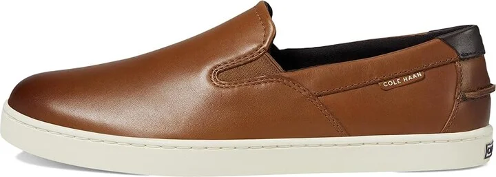 Cole Haan Nantucket Deck Slipon Men's Shoes British Tan/Ivory : 12 D - Medium, Leather/Rubber/Suede - Image 6