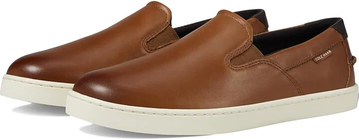 Cole Haan Nantucket Deck Slipon Men's Shoes British Tan/Ivory : 12 D - Medium, Leather/Rubber/Suede