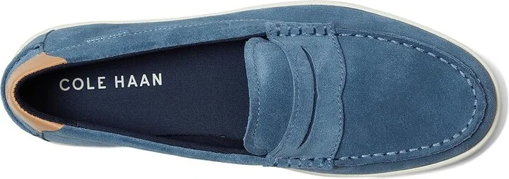 Cole Haan Nantucket Penny Men's Lace-up Boots China Blue Suede/Biscuit/Ivory : 10.5 D - Medium - Image 2
