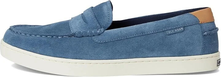 Cole Haan Nantucket Penny Men's Lace-up Boots China Blue Suede/Biscuit/Ivory : 10.5 D - Medium - Image 6