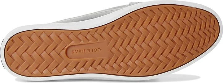 Cole Haan Nantucket Penny Women's Flat Shoes Argento/White : 9.5 B - Medium, Leather - Image 3
