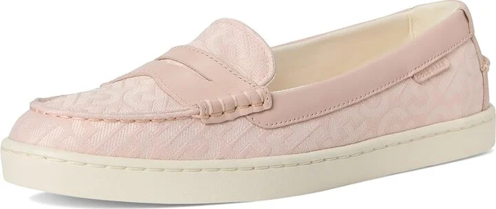 Cole Haan Nantucket Penny Women's Flat Shoes Cameo Rose Doublejacquard Print/Ivory : 8.5 B - Medium, Leather - Image 5