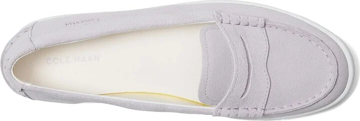 Cole Haan Nantucket Penny Women's Flat Shoes Purple Heather Suede/White : 6.5 B - Medium, Leather - Image 2