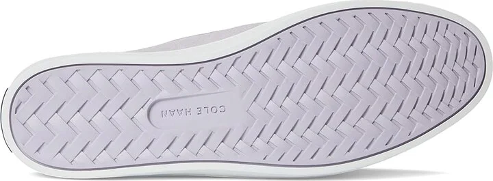 Cole Haan Nantucket Penny Women's Flat Shoes Purple Heather Suede/White : 6.5 B - Medium, Leather - Image 3