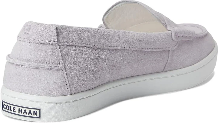 Cole Haan Nantucket Penny Women's Flat Shoes Purple Heather Suede/White : 6.5 B - Medium, Leather - Image 4