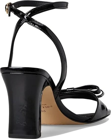Cole Haan Noella Bow Sandal Women's Sandals Black Patent : 6 B - Medium, Leather - Image 4