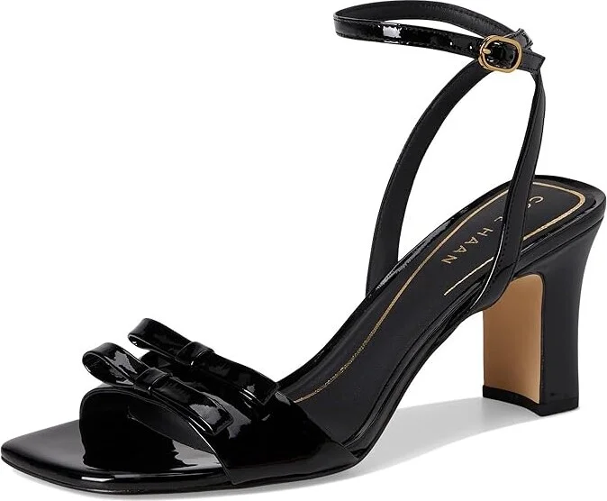 Cole Haan Noella Bow Sandal Women's Sandals Black Patent : 6 B - Medium, Leather - Image 5