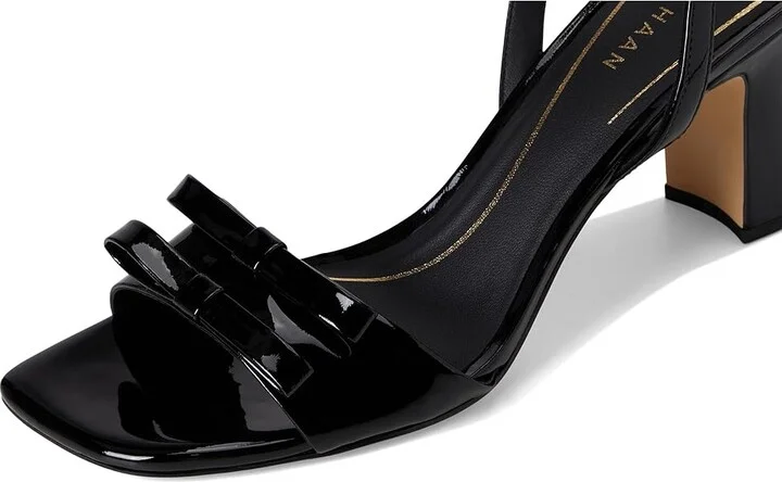 Cole Haan Noella Bow Sandal Women's Sandals Black Patent : 6 B - Medium, Leather - Image 7