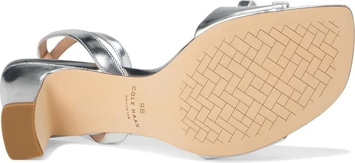 Cole Haan Noella Bow Sandal Women's Sandals Silver Specchio : 6.5 B - Medium, Leather - Image 3