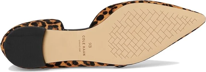 Cole Haan Noella Bow Skimmer Women's Flat Shoes Leopard Print Haircalf : 10 B - Medium, Leather - Image 3