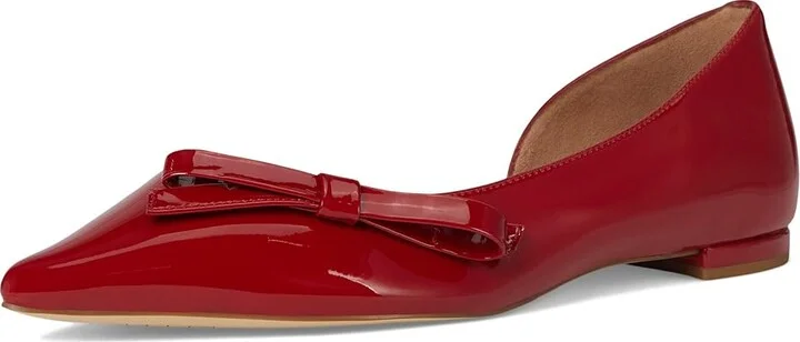 Cole Haan Noella Bow Skimmer Women's Flat Shoes Rio Red Patent Leather : 7.5 B - Medium - Image 5