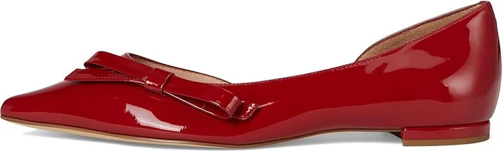 Cole Haan Noella Bow Skimmer Women's Flat Shoes Rio Red Patent Leather : 7.5 B - Medium - Image 6