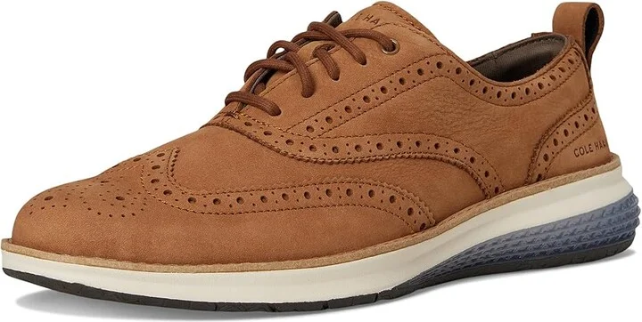Cole Haan Og Energyweave Wingtip Oxfords Men's Lace-up Boots Golden Toffee Nubuck/China Blue/Ivory : 11 D - Medium, Leather - Image 5