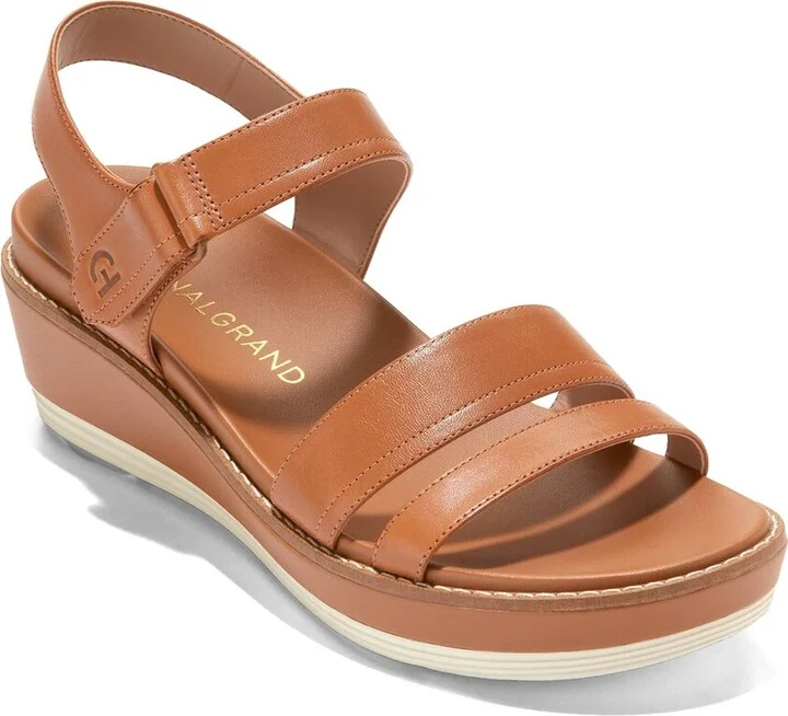Cole Haan Og Peyton Flatform Leather Wedge Sandal
