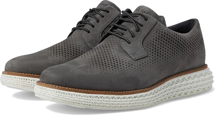 Cole Haan Original Grand 2.0 Oxford Men's Lace Up Wing Tip Shoes Ironstone Nubuck : 7 D - Medium, EVA/Lace/Leather