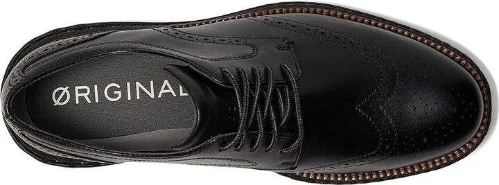 Cole Haan Original Grand 2.0 Wing Tip Oxford Men's Lace Up Wing Tip Shoes Black : 9 D - Medium, Leather - Image 2