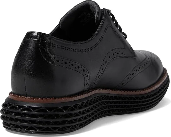 Cole Haan Original Grand 2.0 Wing Tip Oxford Men's Lace Up Wing Tip Shoes Black : 9 D - Medium, Leather - Image 4