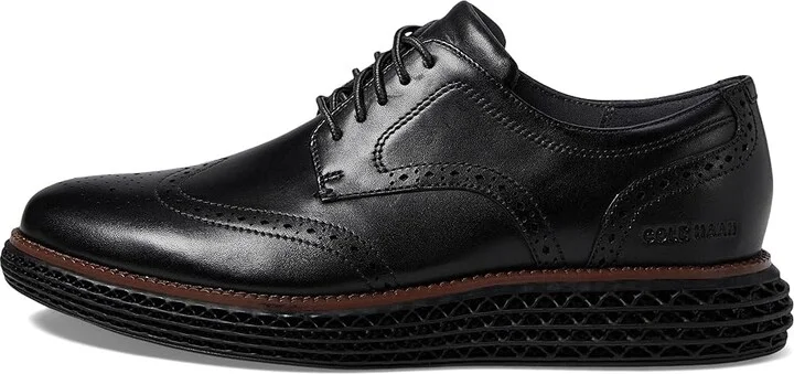 Cole Haan Original Grand 2.0 Wing Tip Oxford Men's Lace Up Wing Tip Shoes Black : 9 D - Medium, Leather - Image 6