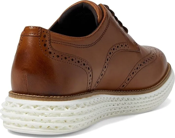 Cole Haan Original Grand 2.0 Wing Tip Oxford Men's Lace Up Wing Tip Shoes British Tan : 8.5 D - Medium, Leather - Image 4