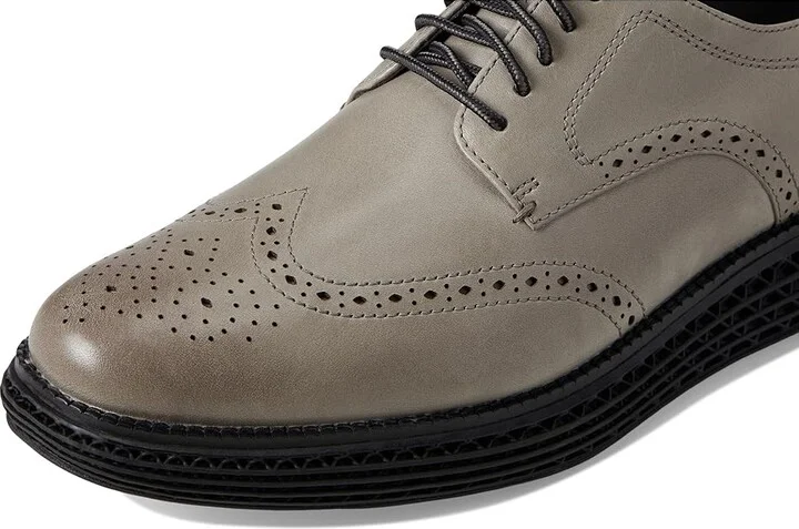 Cole Haan Original Grand 2.0 Wing Tip Oxford Men's Lace Up Wing Tip Shoes Drizzle/Black : 9.5 D - Medium, Leather - Image 7