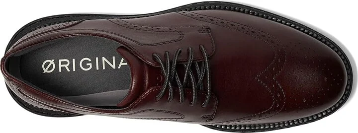 Cole Haan Original Grand 2.0 Wing Tip Oxford Men's Lace Up Wing Tip Shoes Papaya : 10 D - Medium, Leather - Image 2