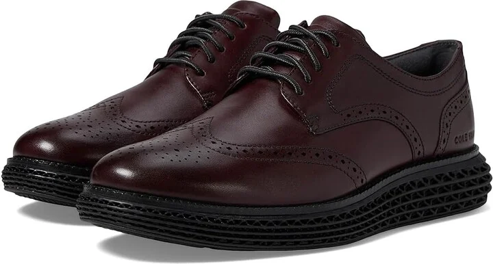 Cole Haan Original Grand 2.0 Wing Tip Oxford Men's Lace Up Wing Tip Shoes Papaya : 10 D - Medium, Leather