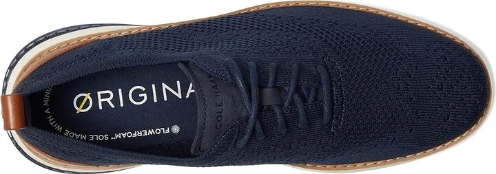 Cole Haan Original Grand Energy Weave Stitchlite Wing Oxford Men's Lace-up Boots Navy Blazer/Ivory/Natural : 13 D - Medium, Leather - Image 2