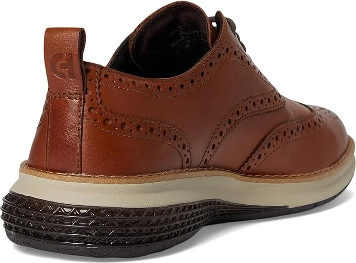 Cole Haan Original Grand Energy Weave Wing Tip Oxford Men's Lace-up Boots British Tan/Ivory : 8.5 D - Medium, Leather - Image 4