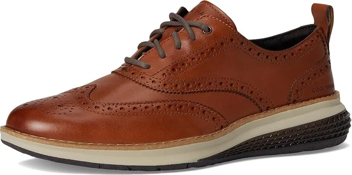 Cole Haan Original Grand Energy Weave Wing Tip Oxford Men's Lace-up Boots British Tan/Ivory : 8.5 D - Medium, Leather - Image 5