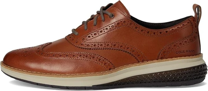 Cole Haan Original Grand Energy Weave Wing Tip Oxford Men's Lace-up Boots British Tan/Ivory : 8.5 D - Medium, Leather - Image 6